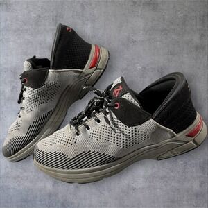 Zeba Hands-Free Walking Shoes 9.5 Steel Gray Onyx Patented Collapsible Heel